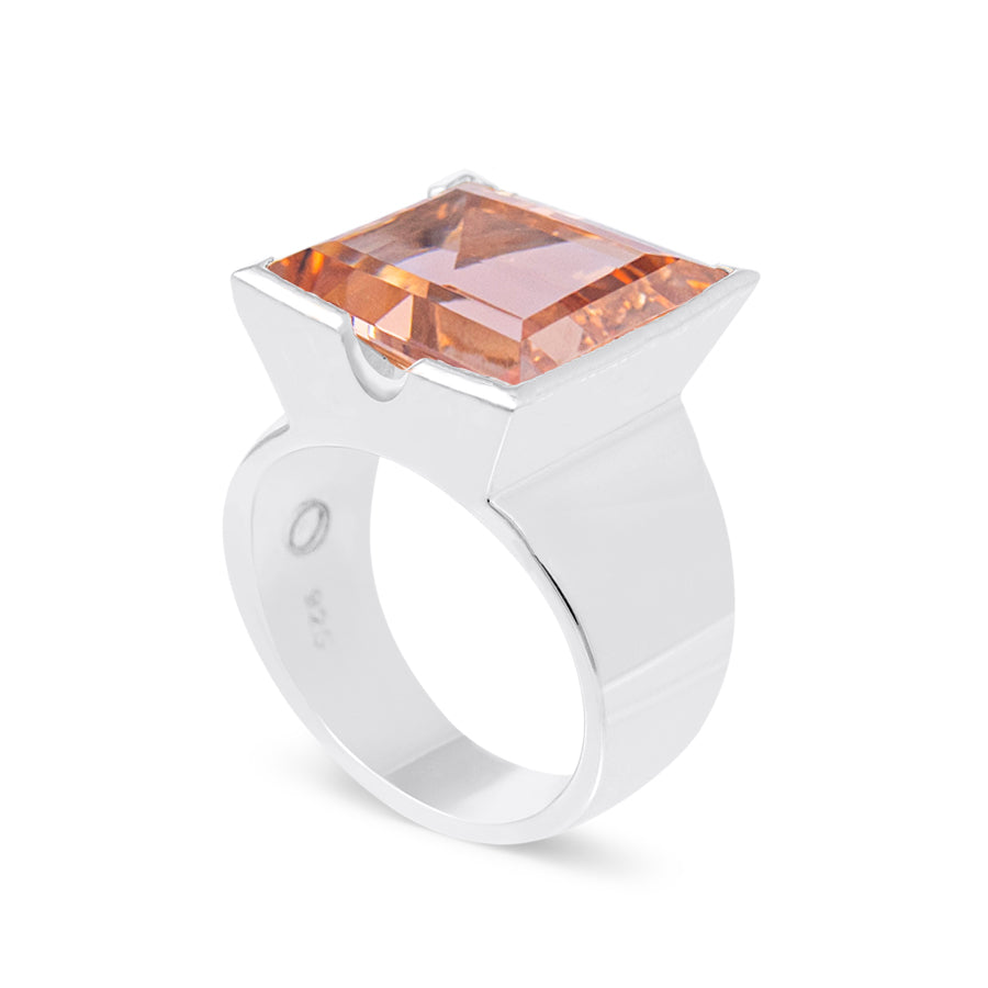 Horizon Emerald Cut Gemstone Rings – UbyKate