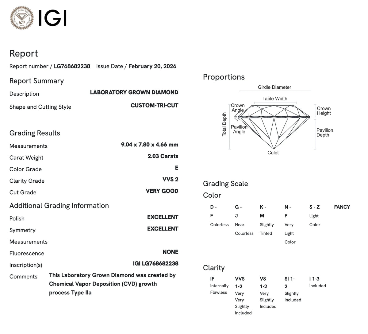 2.03 Carats | The Custom Tri- Cut Diamond by UbyKate