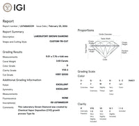 2.03 Carats | The Custom Tri- Cut Diamond by UbyKate