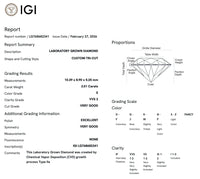3.01 Carats | The Custom Tri- Cut Diamond by UbyKate