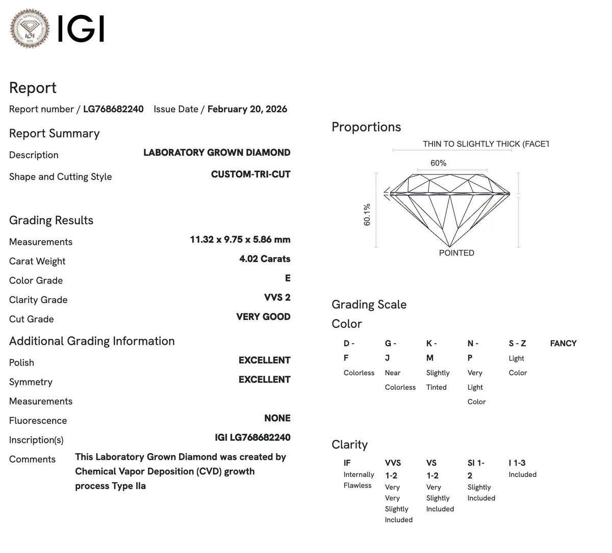 4.02 Carats | The Custom Tri- Cut Diamond by UbyKate
