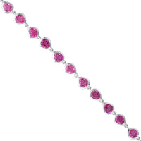 Cascade Tennis Bracelet | Fuchsia