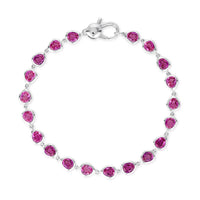 Cascade Tennis Bracelet | Fuchsia