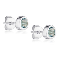 Celebration Stud Earrings - London Blue Quartz