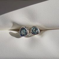 Celebration Stud Earrings - London Blue Quartz