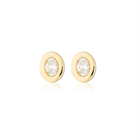Essence Stud Earring | Oval