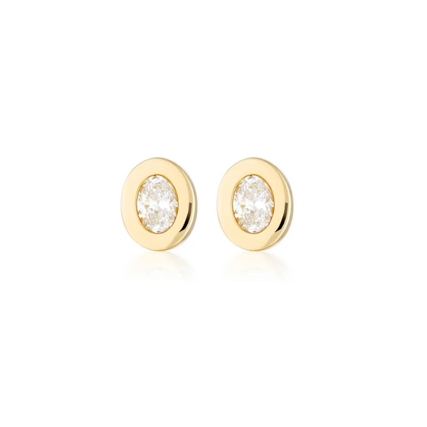 Essence Stud Earring | Oval