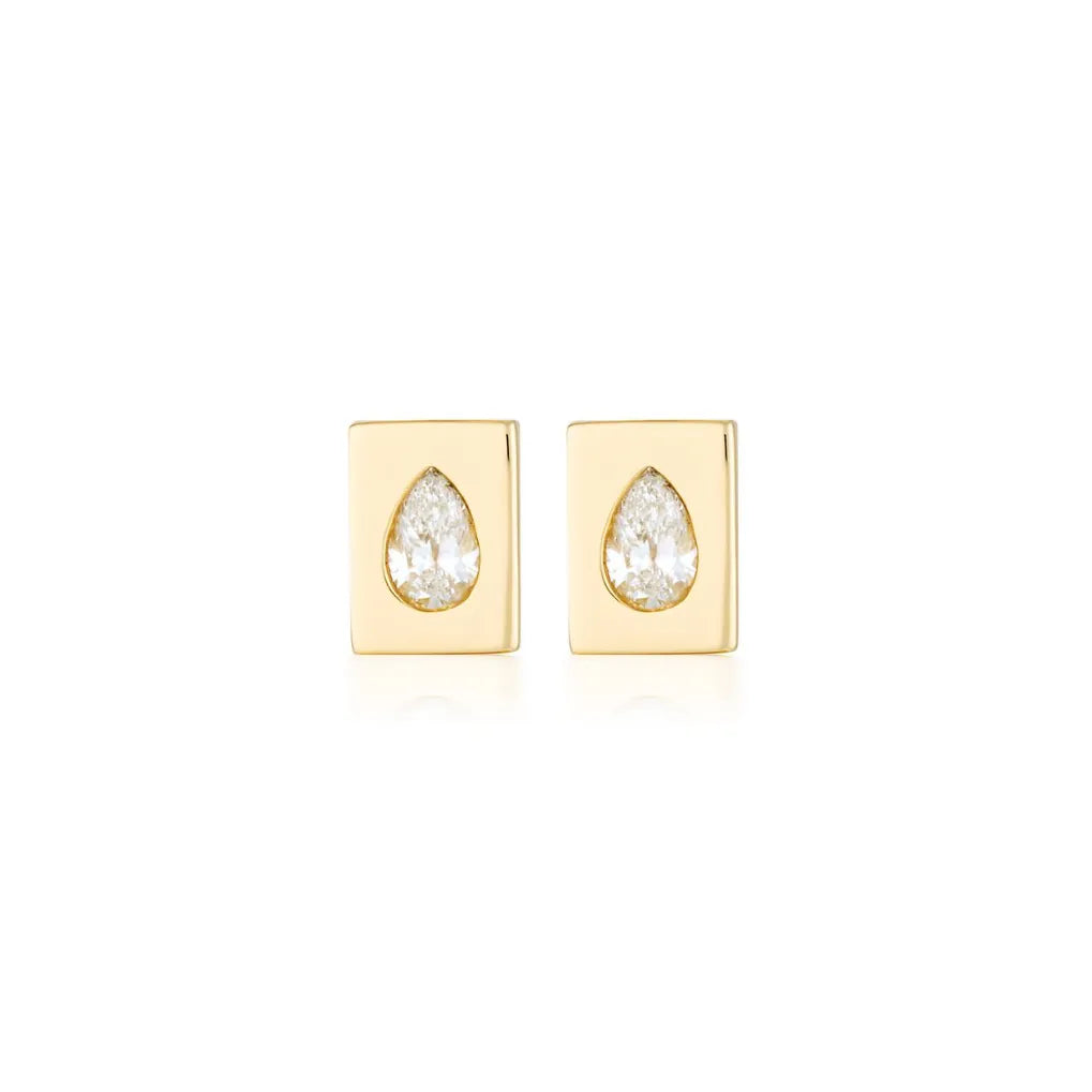 Essence Stud Earring | Rectangle
