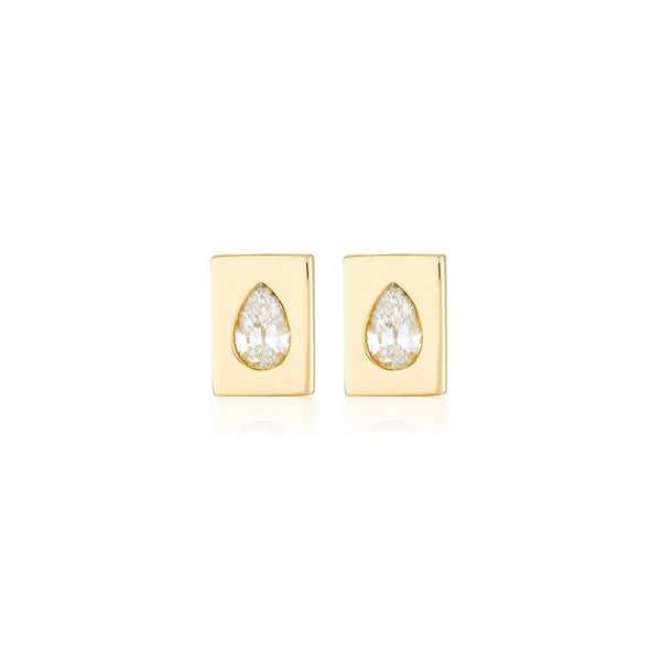 Essence Stud Earring | Rectangle