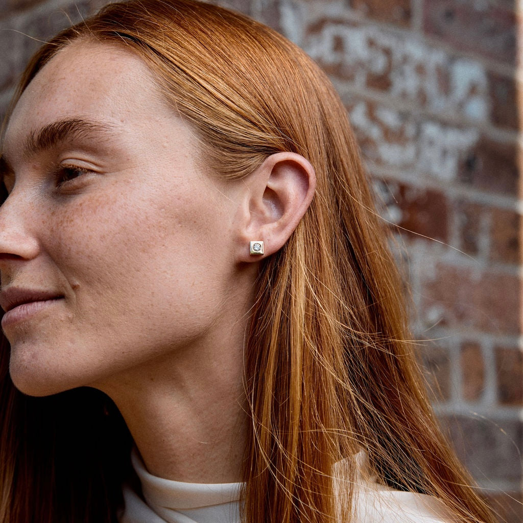 Essence Stud Earring | Square