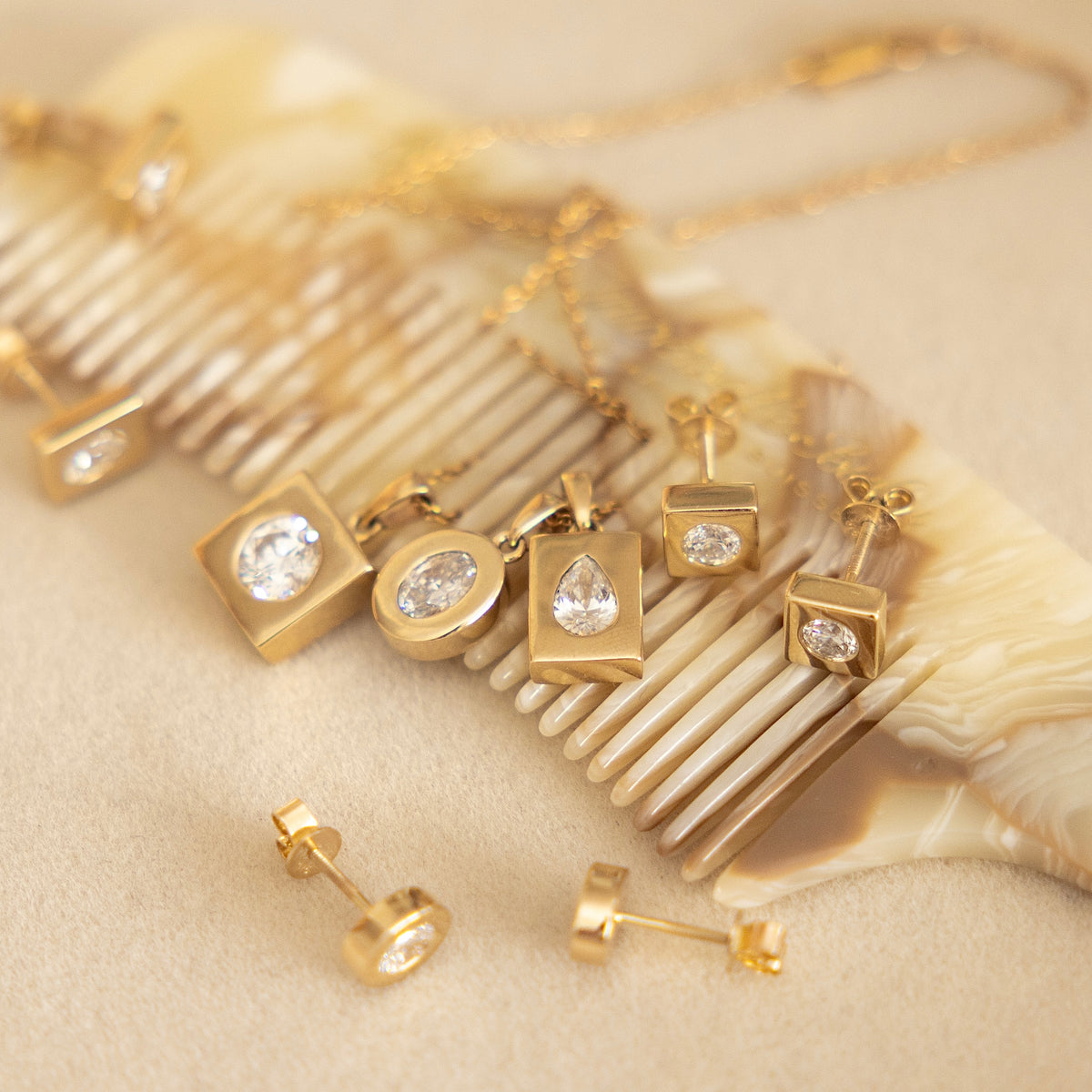 Essence Stud Earring | Square