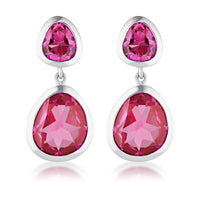 Evolution Duet Earrings | Fuchsia