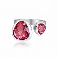 Evolution Duet Ring - Lab Pink Sapphire | One of One