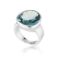 Evolution Ring London Blue Quartz - Sterling Silver
