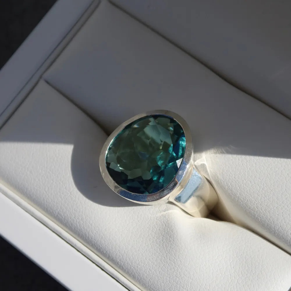 Evolution Ring London Blue Quartz - Sterling Silver
