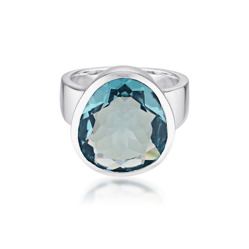Evolution Ring London Blue Quartz - Sterling Silver