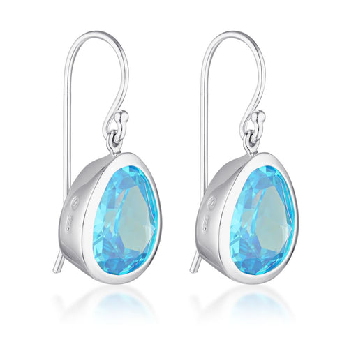 Evolution Swing Earrings - Blue Zircon