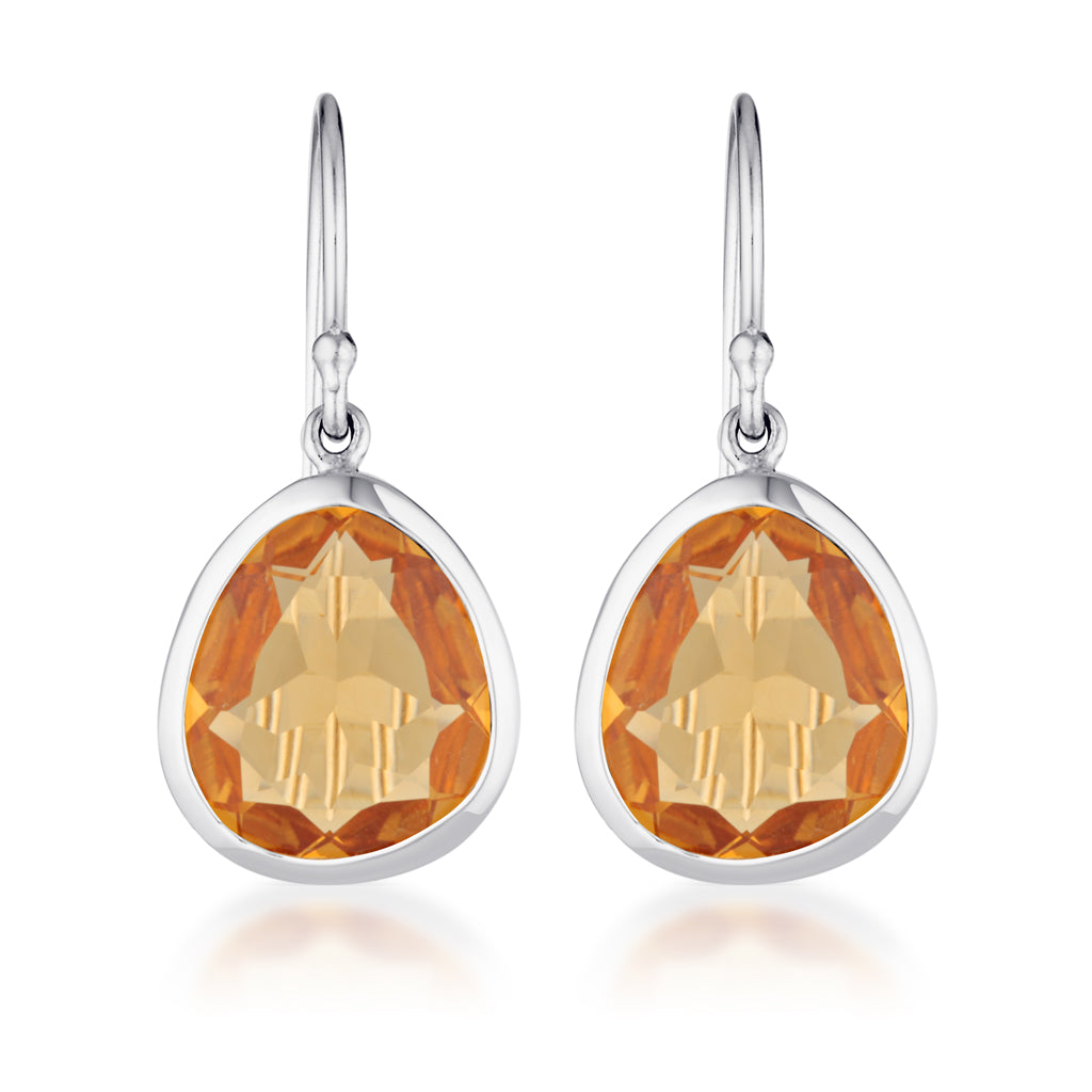 Evolution Swing Earrings - Citrine