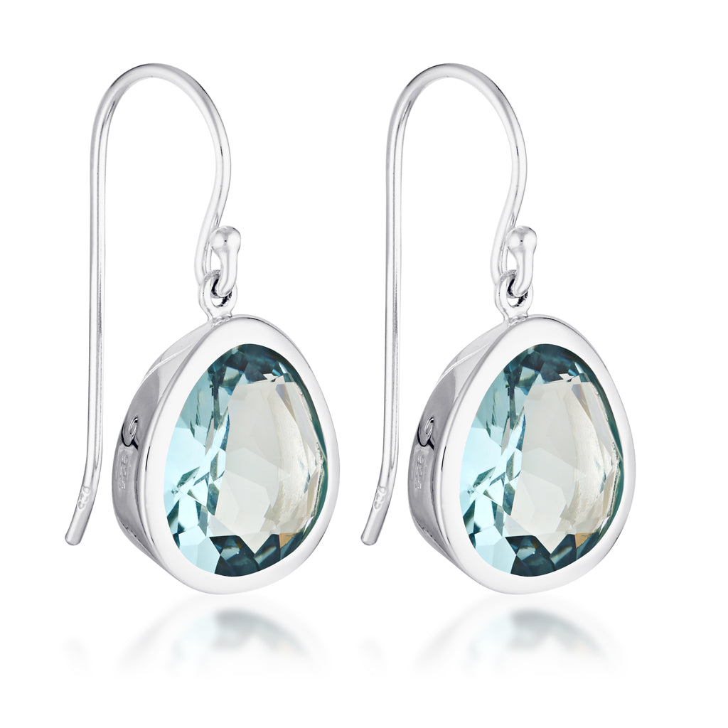 Evolution Swing Earrings - London Blue Quartz