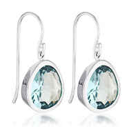 Evolution Swing Earrings - London Blue Quartz