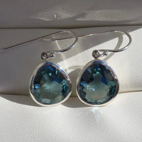 Evolution Swing Earrings - London Blue Quartz