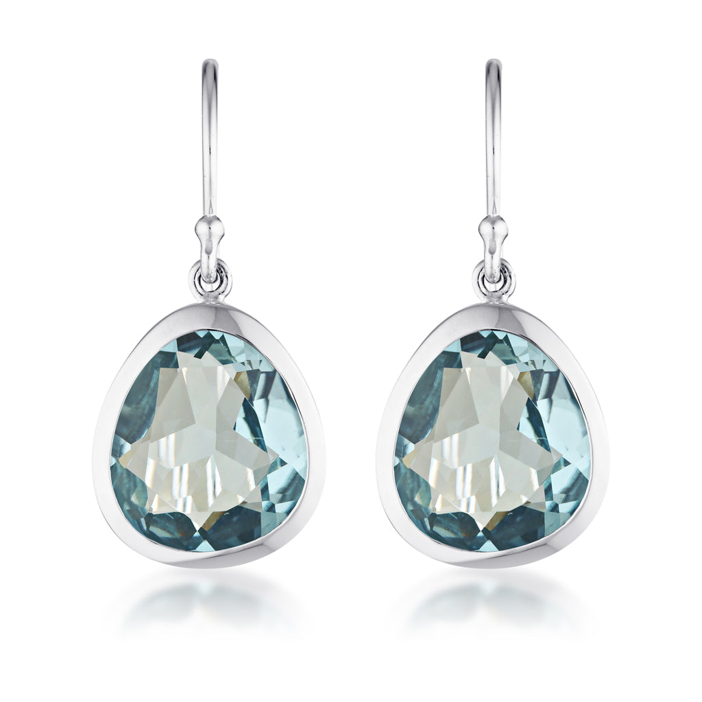 Evolution Swing Earrings - London Blue Quartz