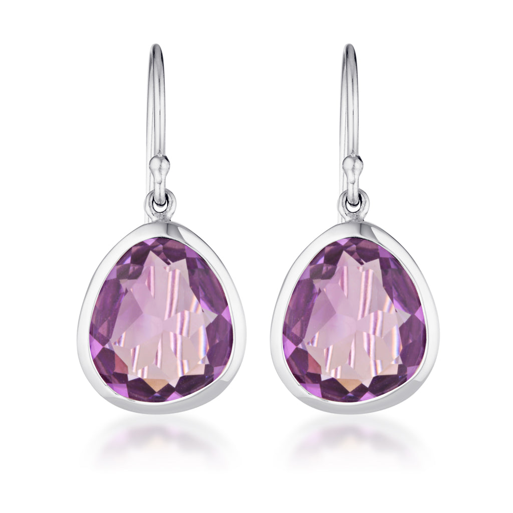 Evolution Swing Earrings - Purple Amethyst