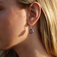 Evolution Swing Earrings - Purple Amethyst