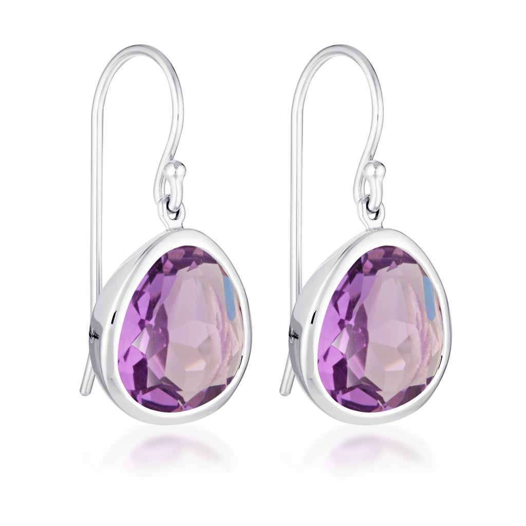 Evolution Swing Earrings - Purple Amethyst