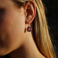 Evolution Swing Earrings - Rubellite
