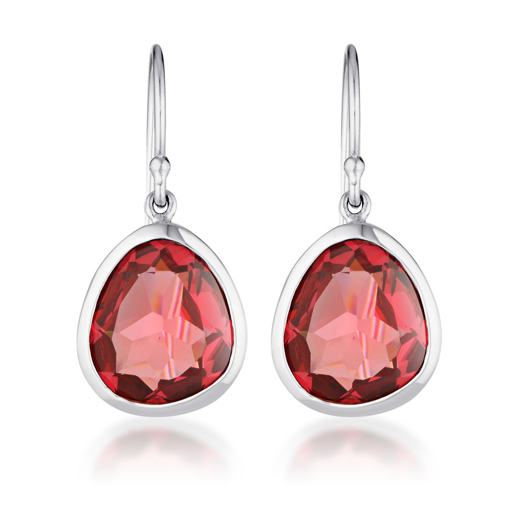Evolution Swing Earrings - Rubellite