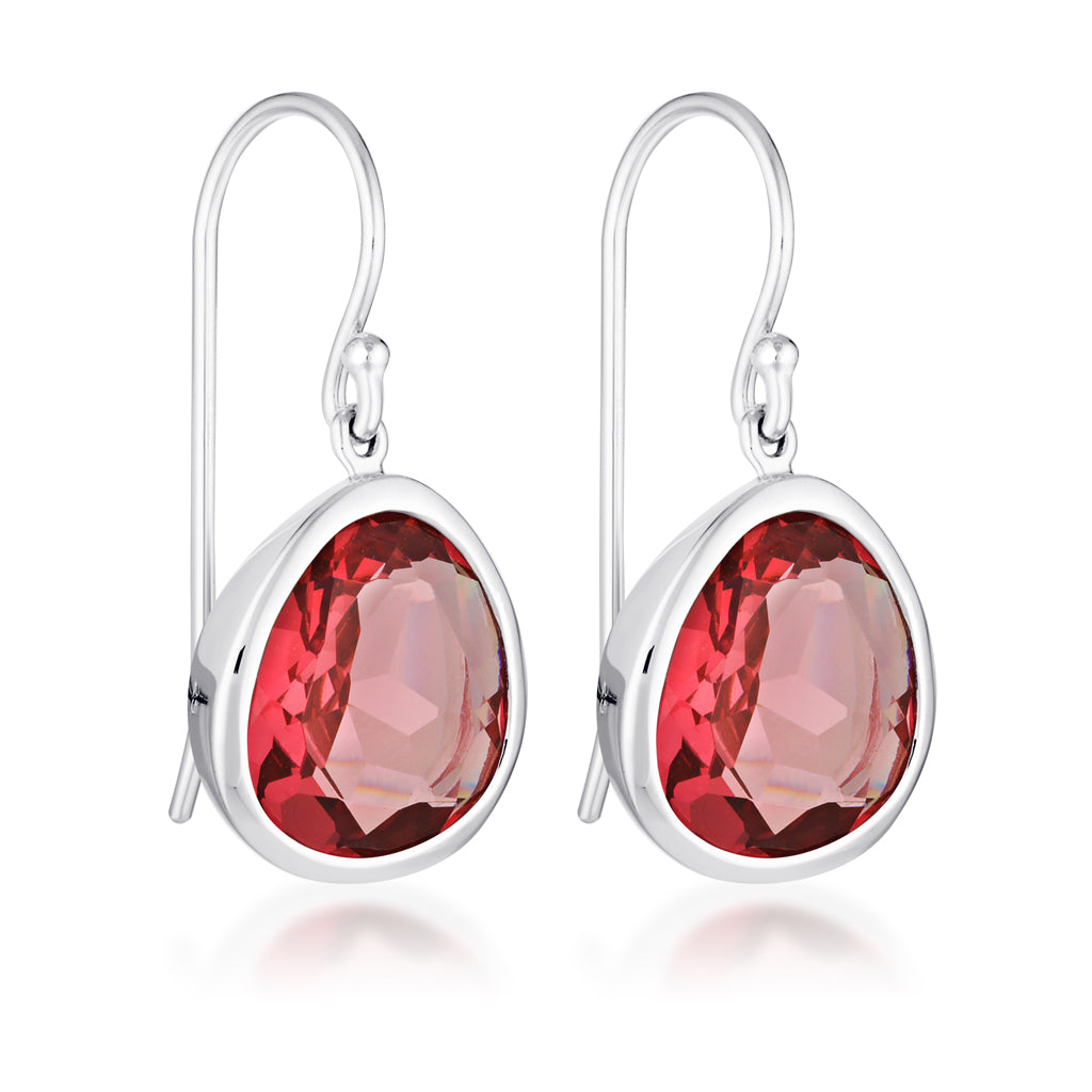 Evolution Swing Earrings - Rubellite