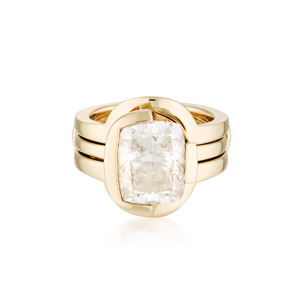 FLOAT™️ - Cushion Modified Brilliant Cut - Diamond Ring