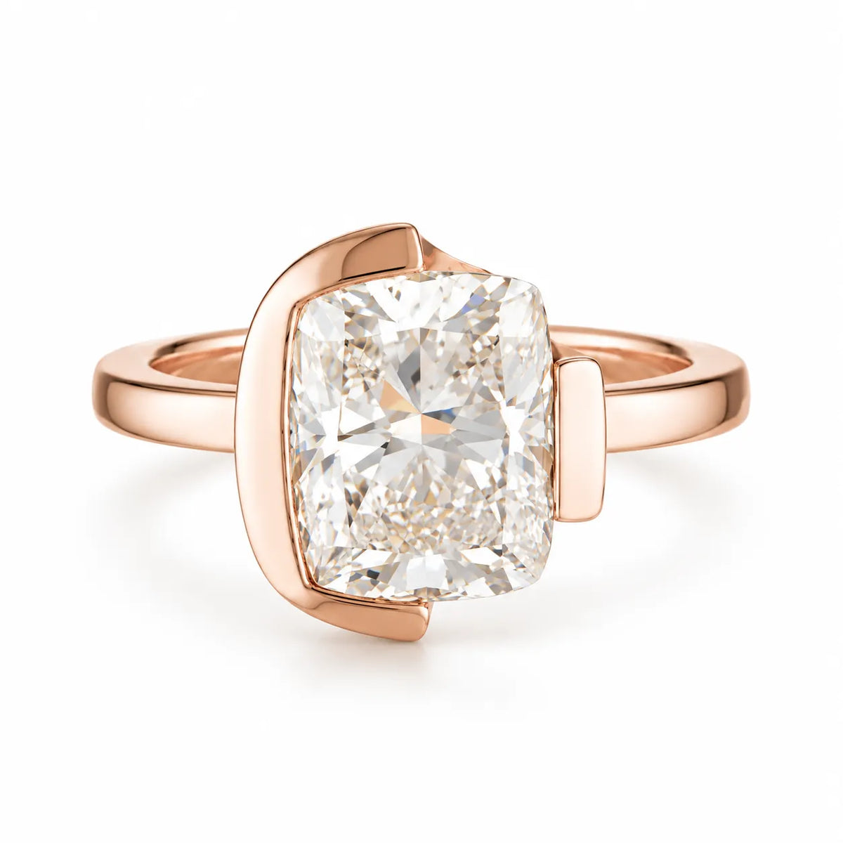 FLOAT™️ - Cushion Modified Brilliant Cut - Diamond Ring