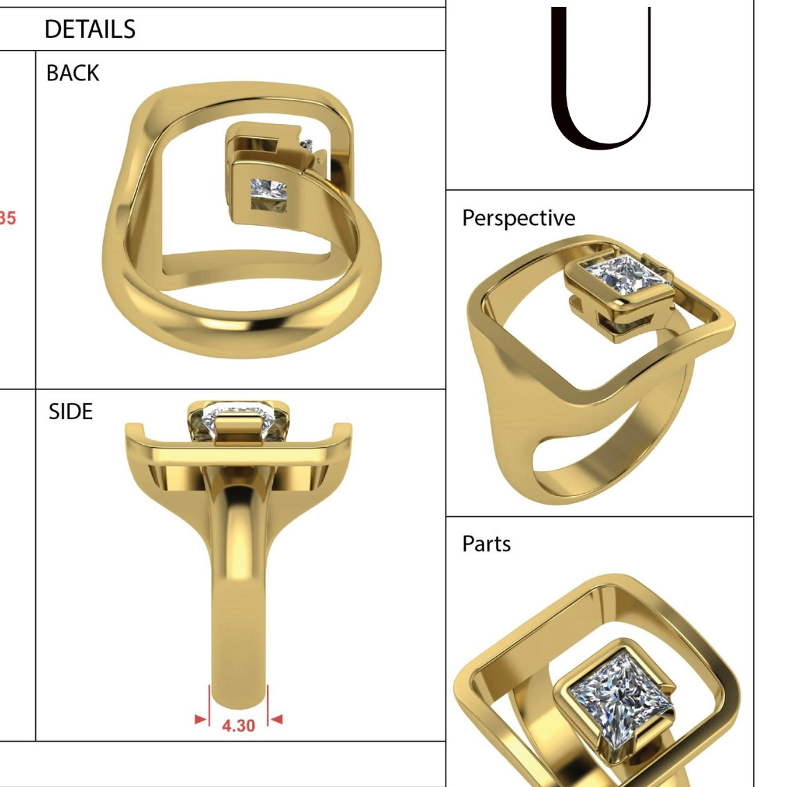 FLOAT™️ II - 1 Carat Diamond Ring