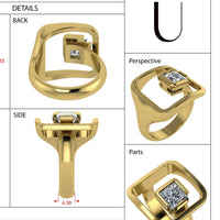 FLOAT™️ II - Oval Cut - Diamond Ring
