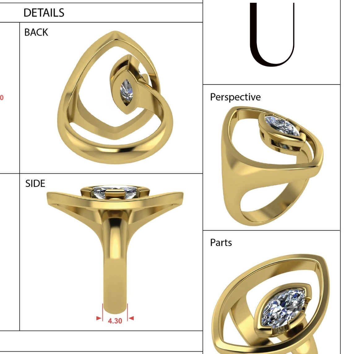 FLOAT™️ II - Oval Cut - Diamond Ring