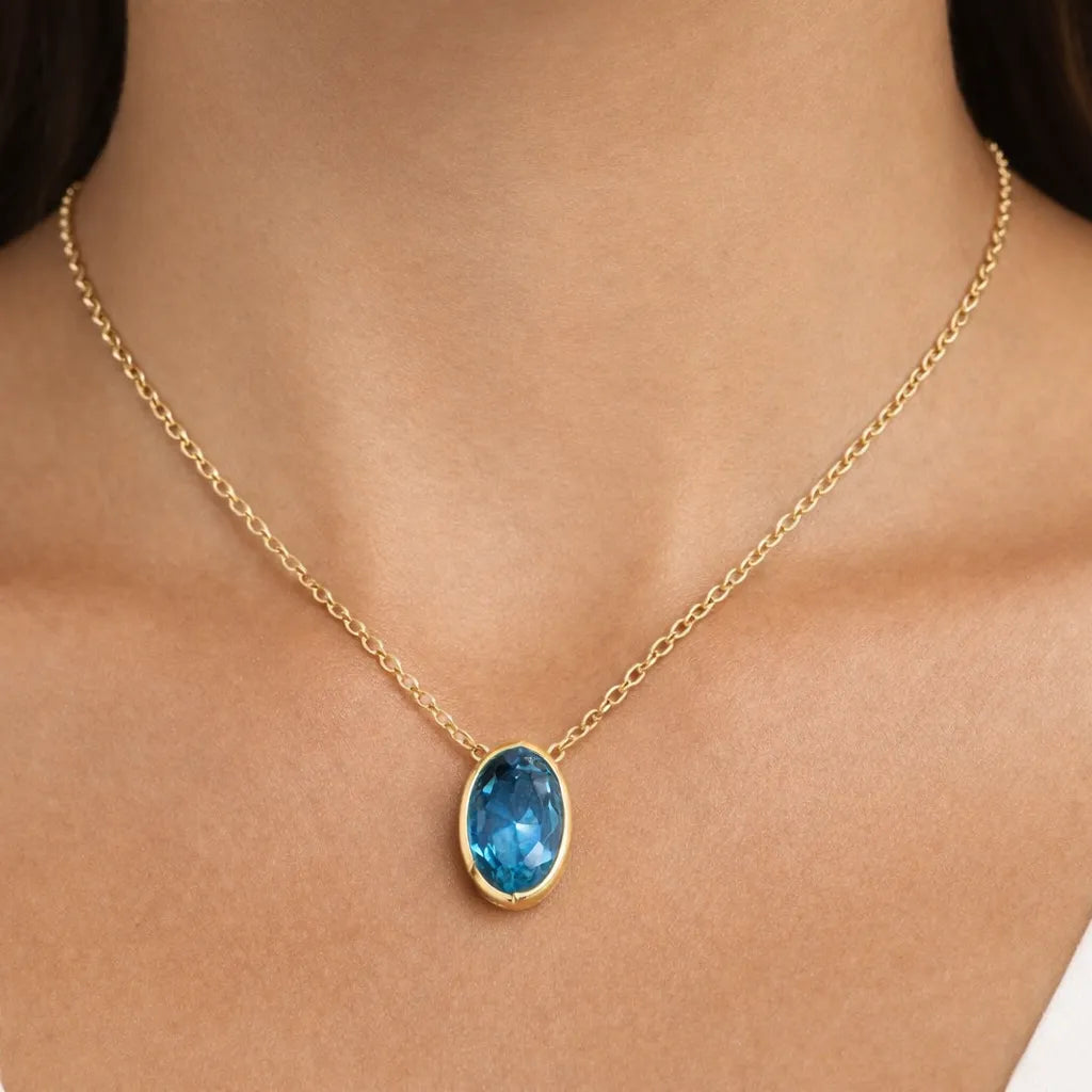 FLOAT™️ - Oval Cut - Diamond Necklace