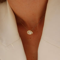 FLOAT™️ - Oval Cut - Diamond Necklace