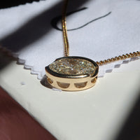 FLOAT™️ - Oval Cut - Diamond Necklace