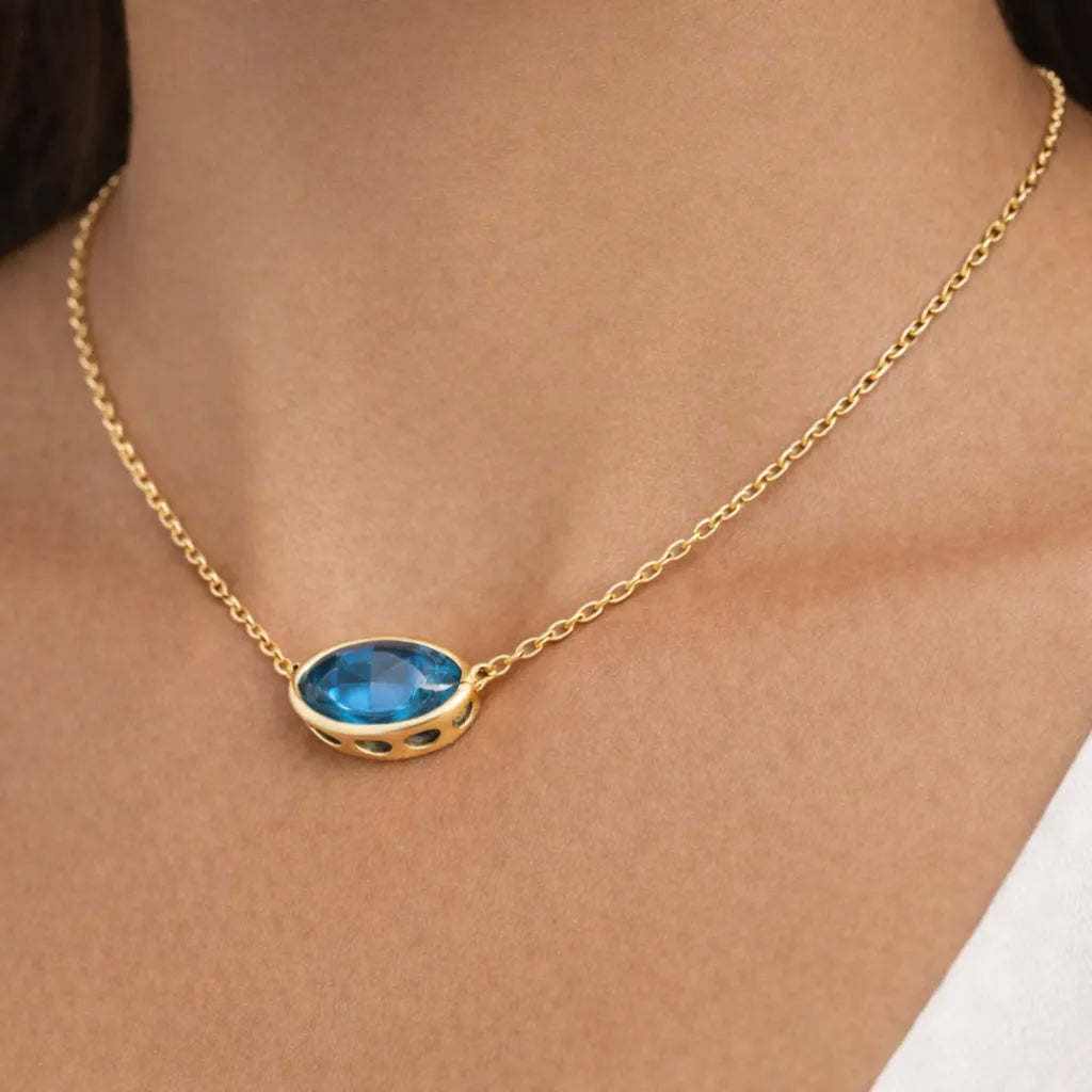 FLOAT™️ - Oval Cut - Diamond Necklace