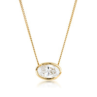 FLOAT™️ - Oval Cut - Diamond Necklace