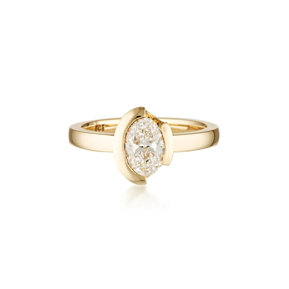 FLOAT™️ - Oval Cut - Diamond Ring