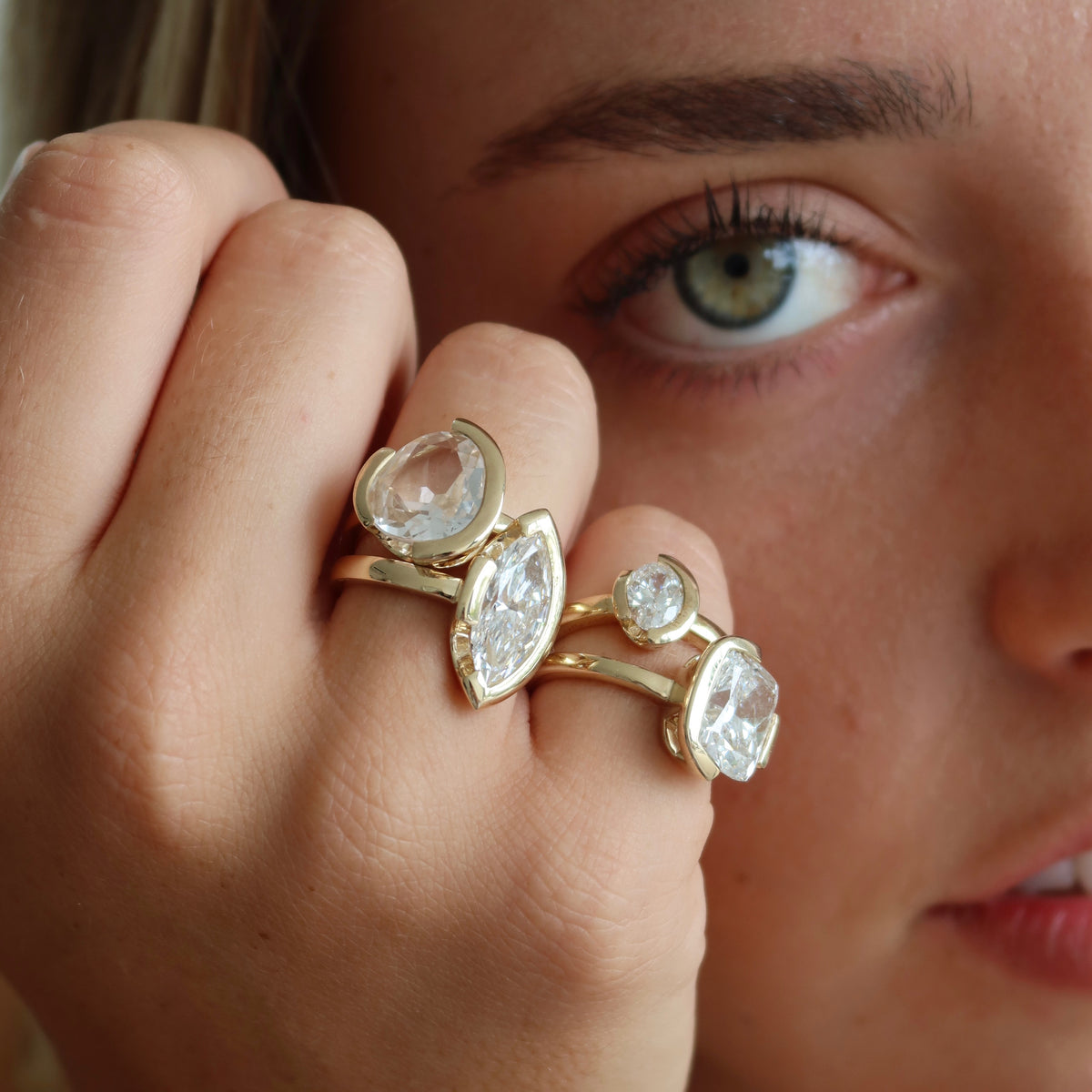 FLOAT™️ - Cushion Modified Brilliant Cut - Diamond Ring