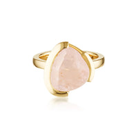 SAMPLE | 9ct Yellow Gold FLOAT™️ - Tri-Cut - Rose Quartz