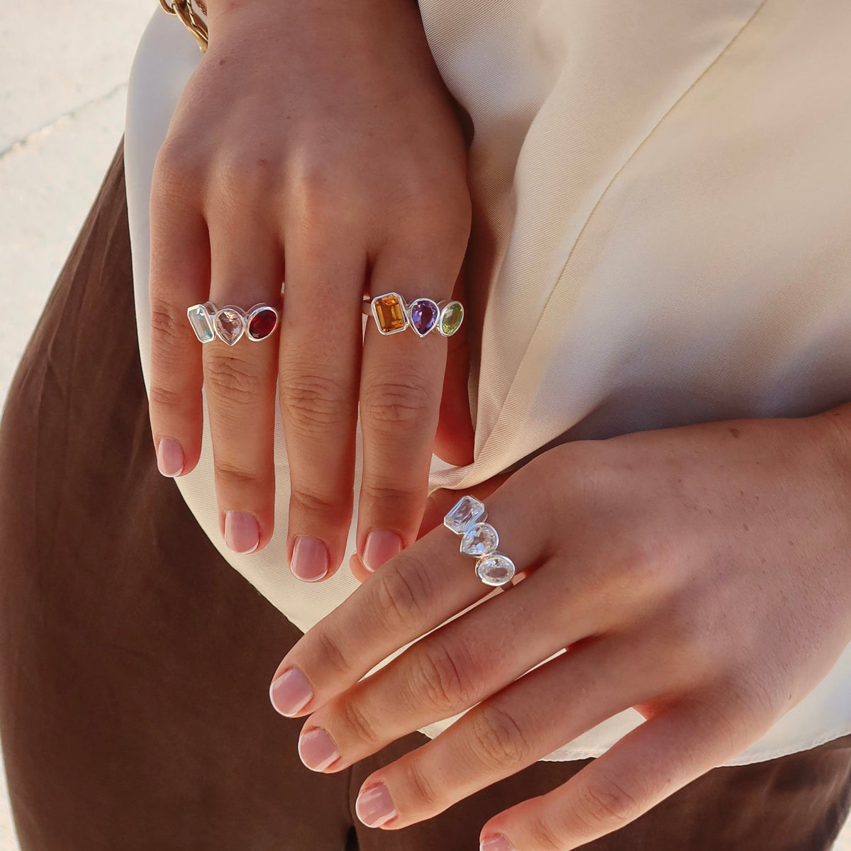 Gem Clash Gemstone Ring | Sterling Silver | Rebellion