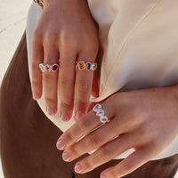 Gem Clash Gemstone Ring | Sterling Silver | Rebellion