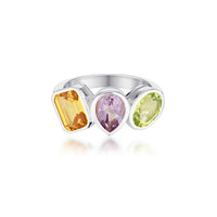 Gem Clash Gemstone Ring | Sterling Silver | Rebellion