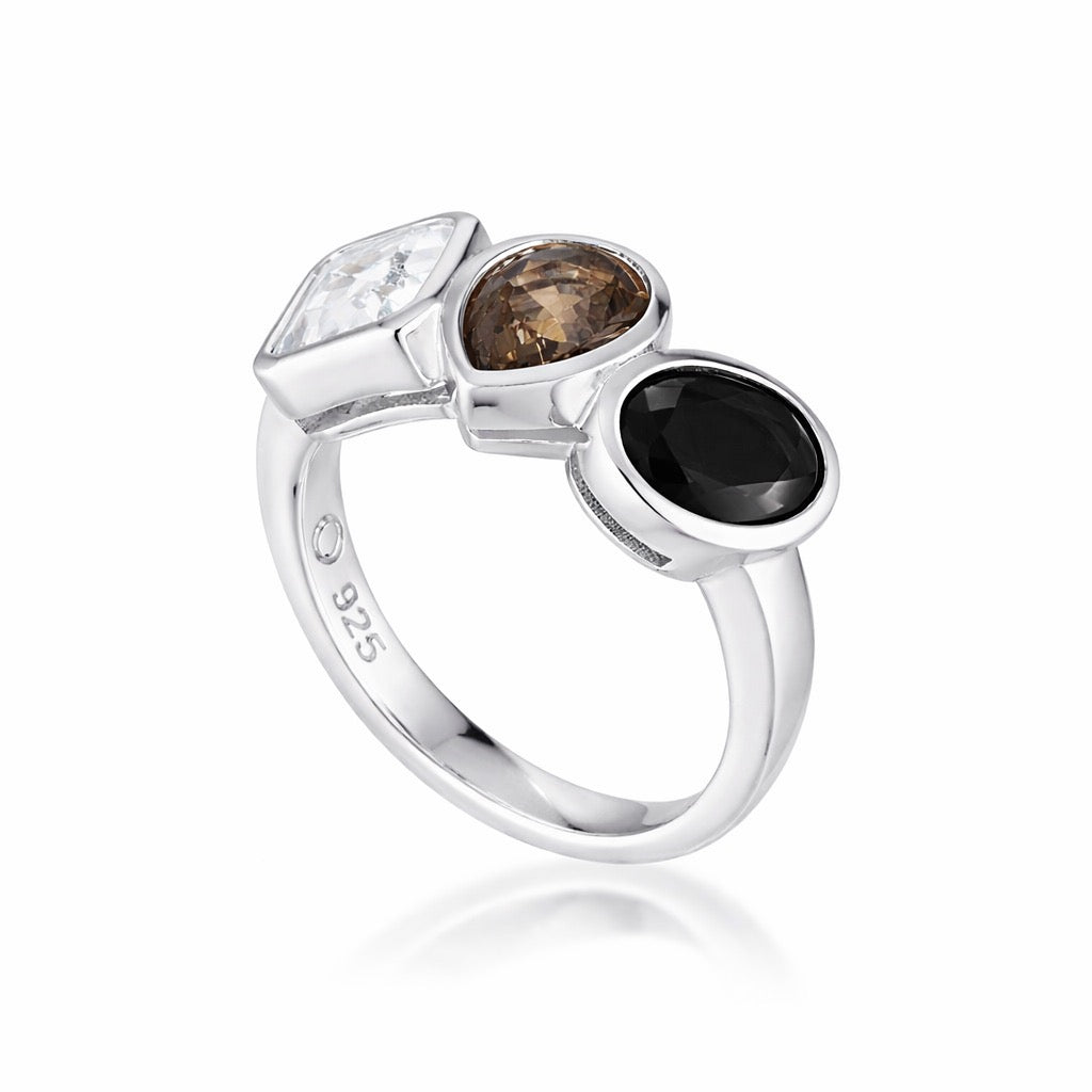 Gem Clash Gemstone Ring | Sterling Silver | Resonance