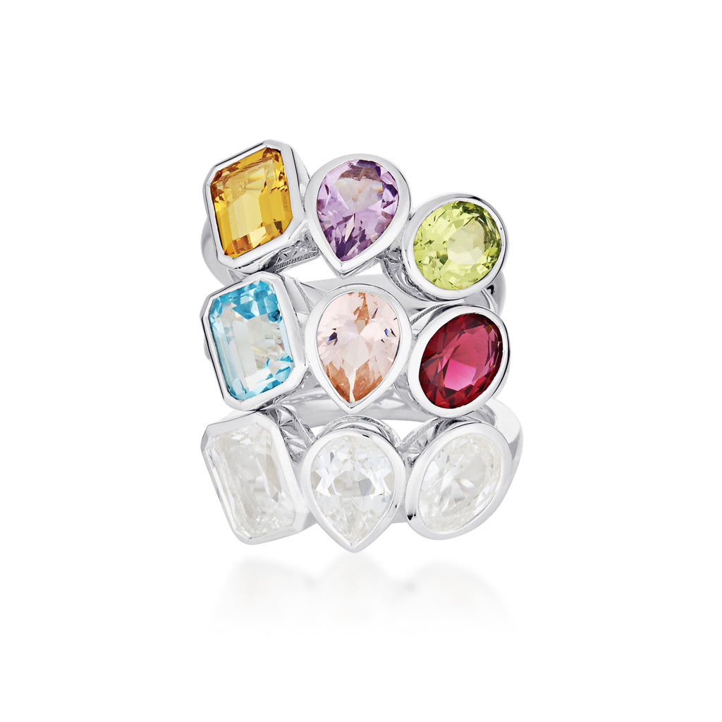 Gem Clash Gemstone Ring | Sterling Silver | Ritual